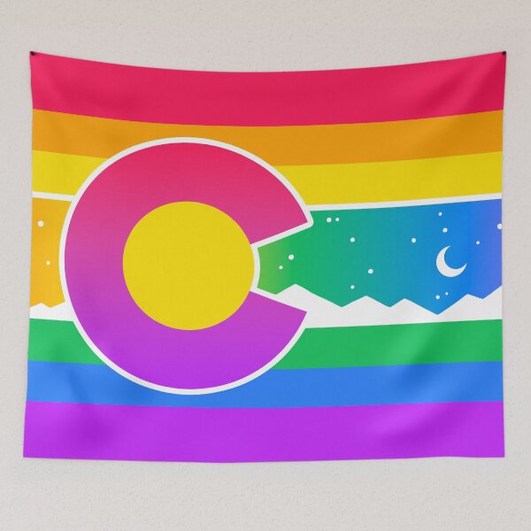 Item preview, Colorado Gay Pride Flag Rainbow Denver Parade PrideFest designed and sold by flannmoriath.