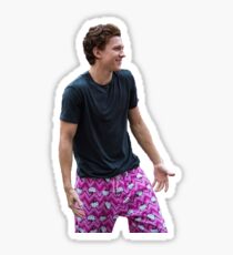 Tom Holland in Hello Kitty bottoms Sticker
