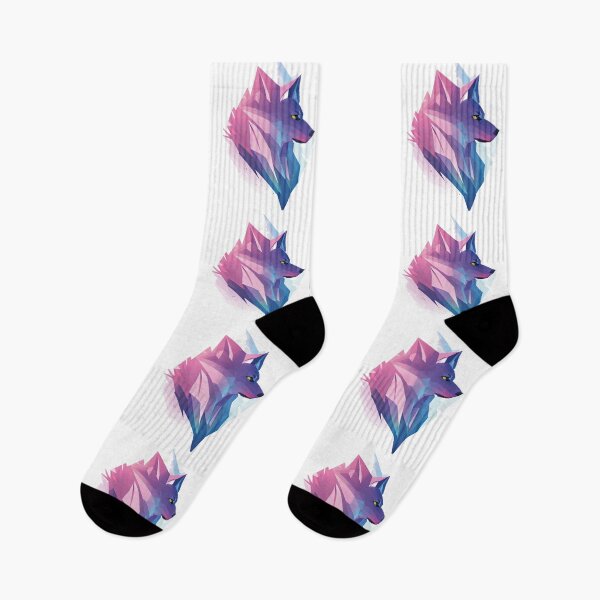 Item preview, Gothic geometric mountain wolf designed and sold by Goatonfire.