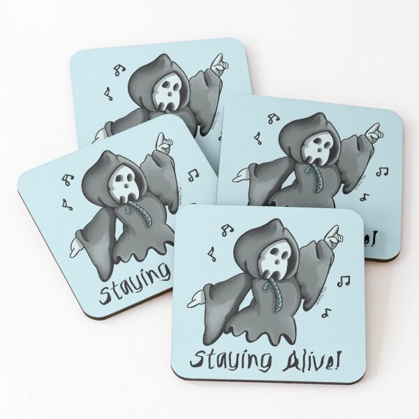 Item preview, Death - staying alive designed and sold by Whimsy Pose Illustrations.
