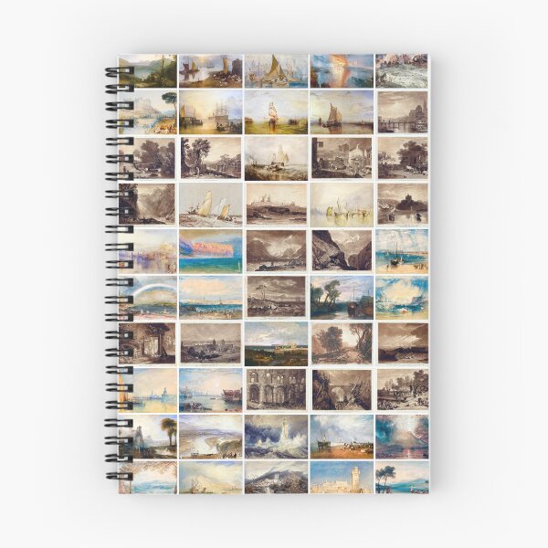 Item preview, Collection of vintage paintings by J M W Turner arranged as a collage. Portrait, poster designed and sold by Michael Dietrich.