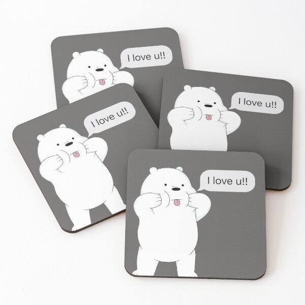 Item preview, Cute white bear designed and sold by Marouf-Store.