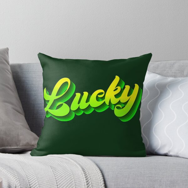 Item preview, Trendy Retro Lemon Green Lucky Lettering Gothic Saint Patrick's Day Feeling Lucky designed and sold by Alahyane Said.