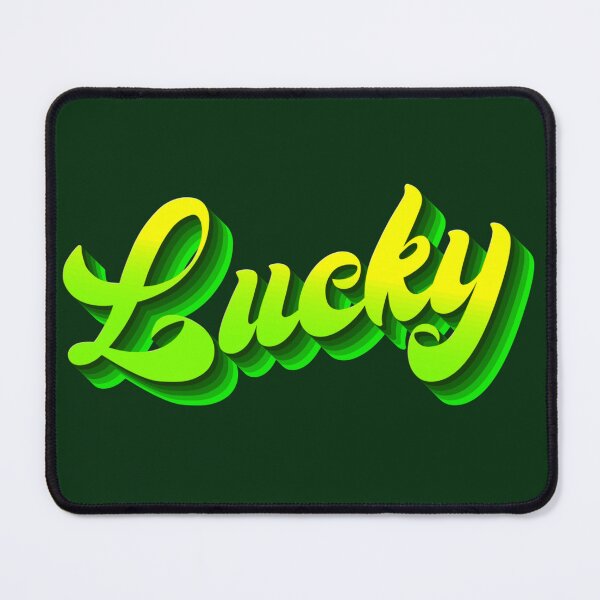 Item preview, Trendy Retro Lemon Green Lucky Lettering Gothic Saint Patrick's Day Feeling Lucky designed and sold by Alahyane Said.