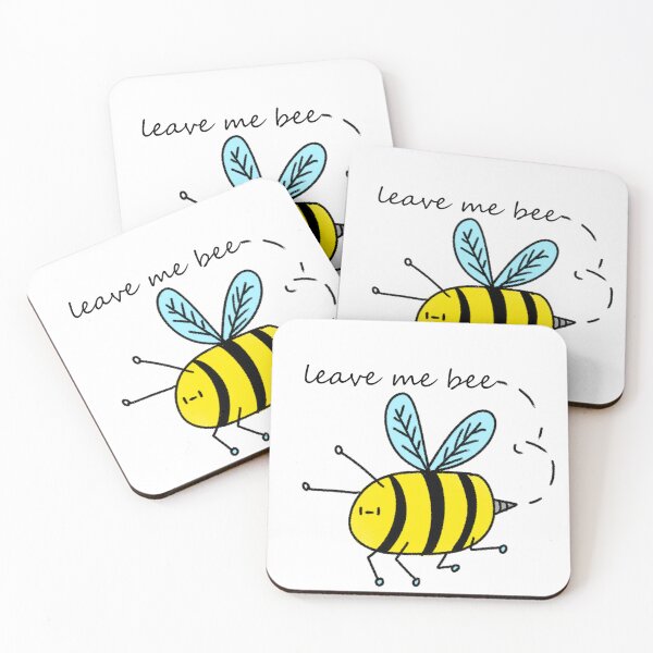 Item preview, "Leave me Bee" bee sticker designed and sold by Doodely-doodles.