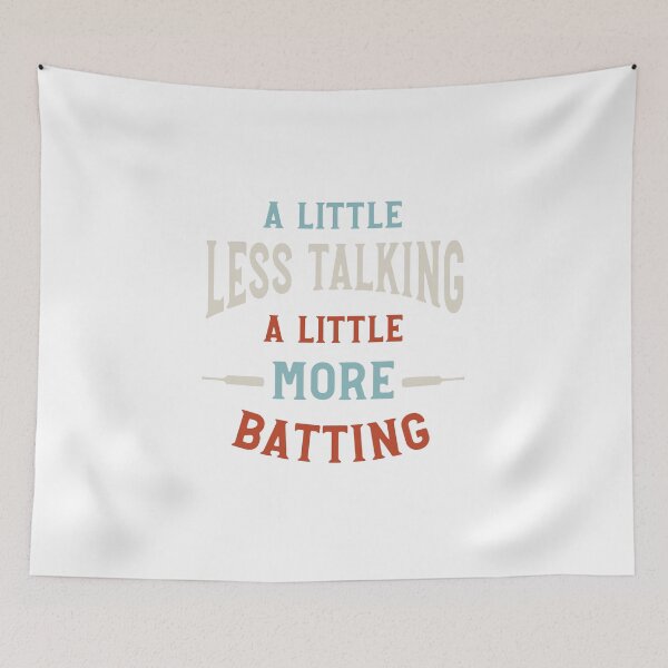 Item preview, Funny Cricket Less Talking More Batting designed and sold by whyitsme.