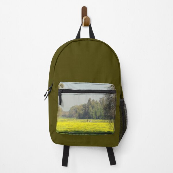 Item preview, FLORA #35 - Fields of Yellow Mustard Plants Framed by Trees designed and sold by DEL-Productions.