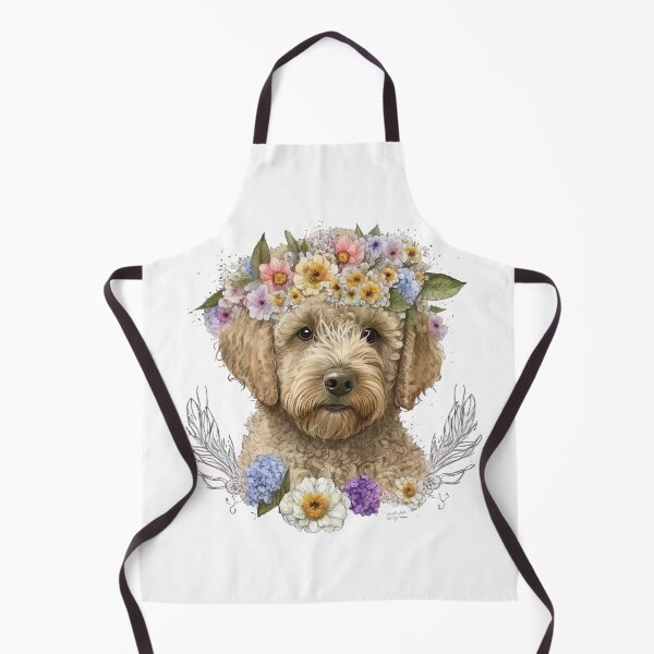 Artikelvorschau, Labradoodle puppy with flower crown entworfen und verkauft von luisraultg.