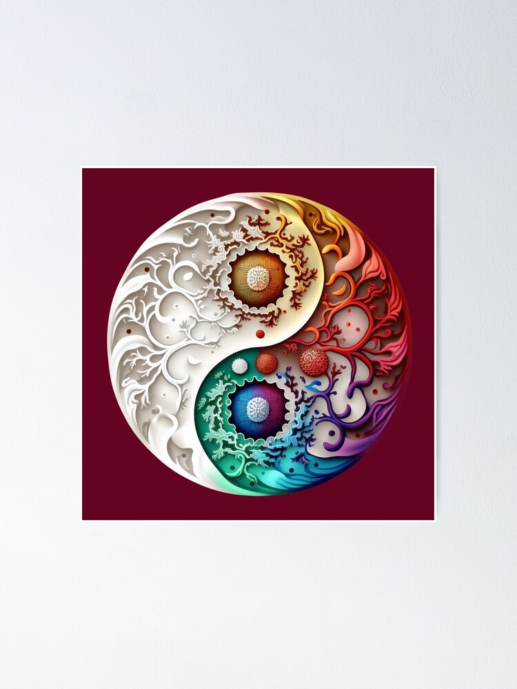 Yin Yang Symbol of Balance in Nature | Poster