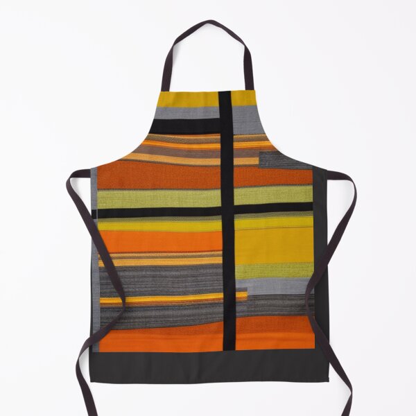 Item preview, Orange, Gold and Black Linen Abstract designed and sold by lifeinspired4u.