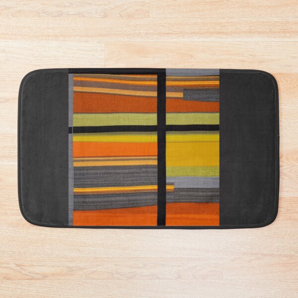 Item preview, Orange, Gold and Black Linen Abstract designed and sold by lifeinspired4u.