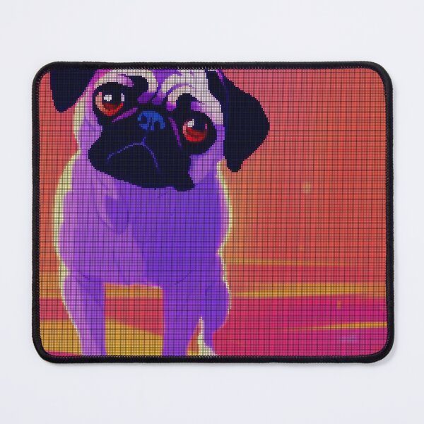 Item preview, Neon Colorful Abstract Pug 8-bit Pixel Art designed and sold by PixelDripped.