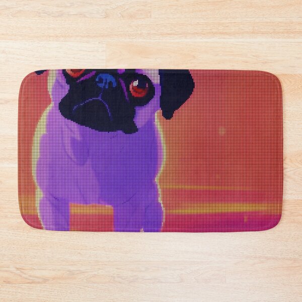 Item preview, Neon Colorful Abstract Pug 8-bit Pixel Art designed and sold by PixelDripped.