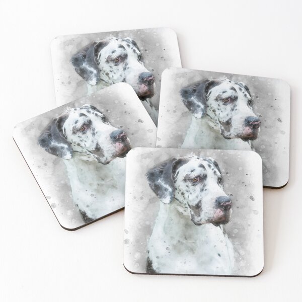 Item preview, Great Dane watercolor designed and sold by PetsArt.
