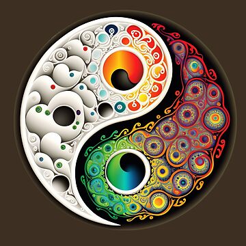 The Balance of Yin Yang in Zen Art | Sticker