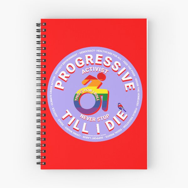 Item preview, PMD00440 Progressive Movement Designs wheelchair symbol for LGBTQ Progressive activist or disability accessibility rights supporters designed and sold by ProgressiveLeft.