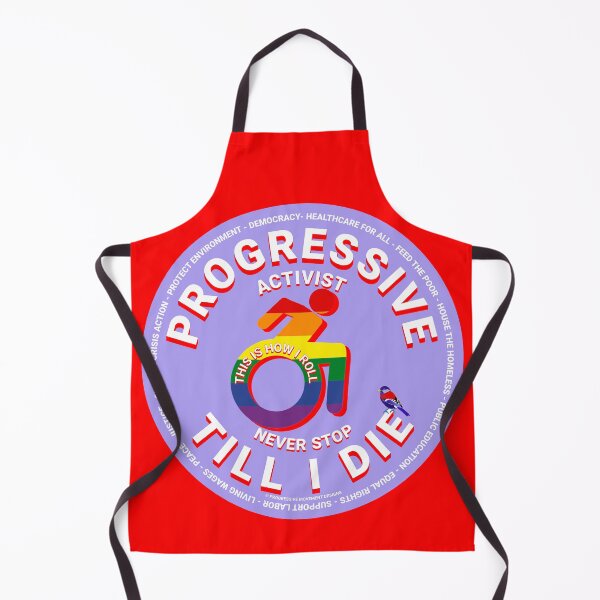 Item preview, PMD00440 Progressive Movement diseña un símbolo de silla de ruedas para activistas progresistas LGBTQ o defensores de los derechos de accesibilidad de las personas con discapacidad designed and sold by ProgressiveLeft.