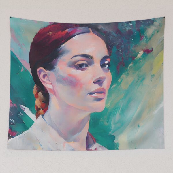 Item preview, Enchanted Gaze: A Pastel Portrait designed and sold by ElLocoMus.