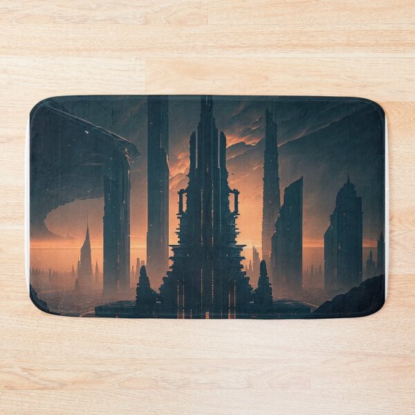 Item preview, Dark Futuristic City designed and sold by scollum.