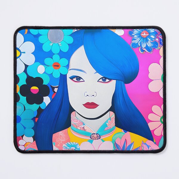 Item preview, The Blue-Haired Garden Goddess designed and sold by ElLocoMus.