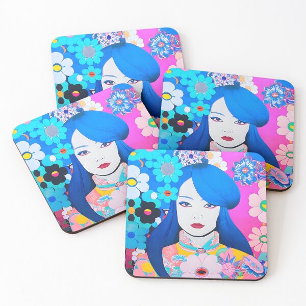 Item preview, The Blue-Haired Garden Goddess designed and sold by ElLocoMus.