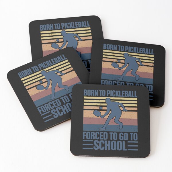 Item preview, Born To Pickleball Forced To Go To School Funny Sports designed and sold by GravitiTees.