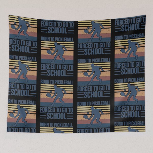 Item preview, Born To Pickleball Forced To Go To School Funny Sports designed and sold by GravitiTees.