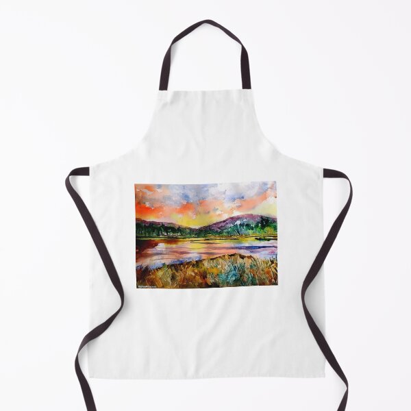 Item preview, Big Bear Lake Sunset Watercolor designed and sold by signaturelaurel.