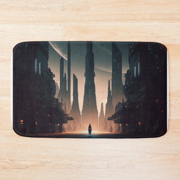 Item preview, Dark Futuristic City designed and sold by scollum.