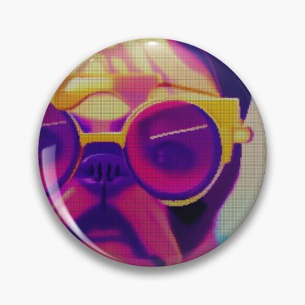 Item preview, Neon Colorful Abstract Pug 8-bit Pixel Art designed and sold by PixelDripped.