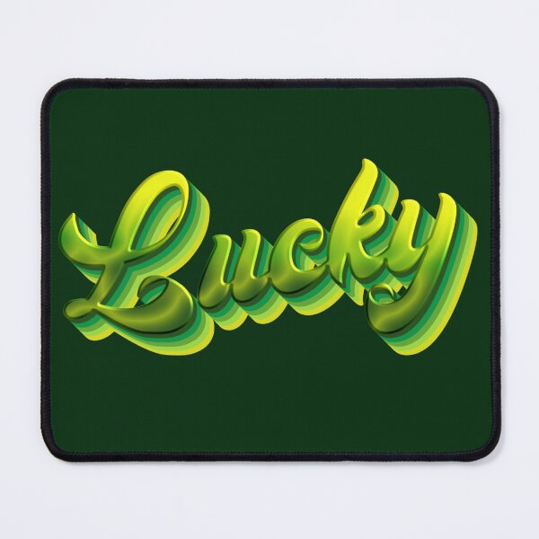 Item preview, Trendy 70s St Patrick’s Day Retro Steely Green Chromatic Groovy Lucky Lettering Feeling Lucky designed and sold by Alahyane Said.