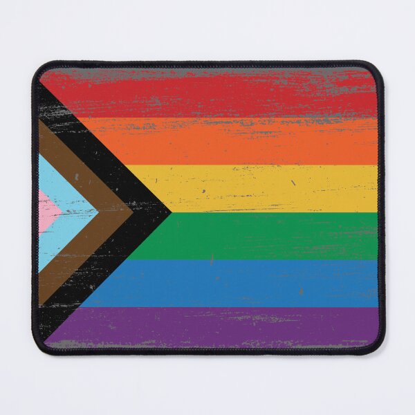 Item preview, LGBTQ - Progress Pride Flag - Vintage Paint - Gay Transgender Queer designed and sold by UBUCO.