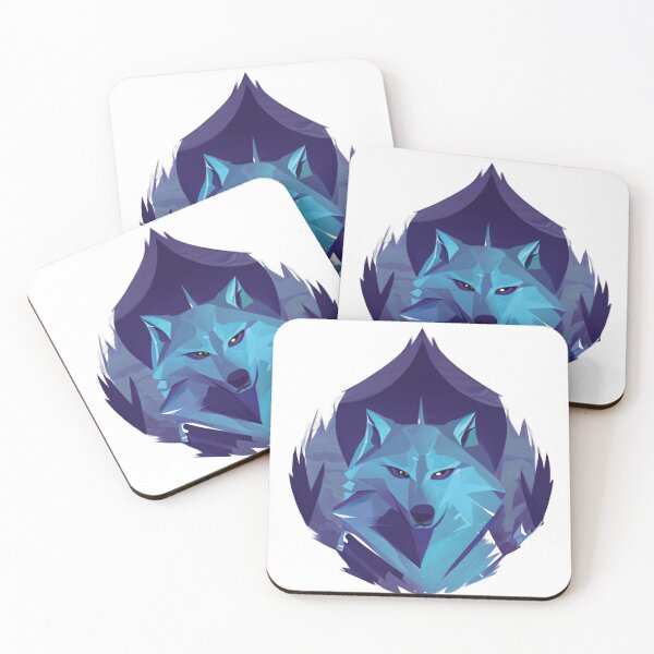 Item preview, Night Gothic Geometric Mountain Wolf designed and sold by Goatonfire.