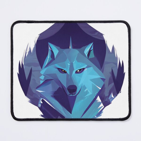 Item preview, Night Gothic Geometric Mountain Wolf designed and sold by Goatonfire.