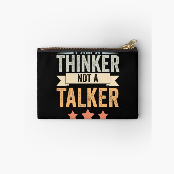 Item preview, Retro I Am A Thinker Not A Talker Funny Introverted Thinker designed and sold by Nessshirts.