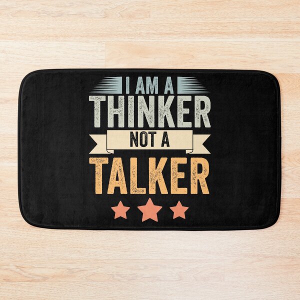 Item preview, Retro I Am A Thinker Not A Talker Funny Introverted Thinker designed and sold by Nessshirts.