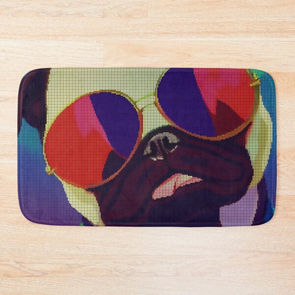 Item preview, Neon Colorful Abstract Pug 8-bit Pixel Art designed and sold by PixelDripped.