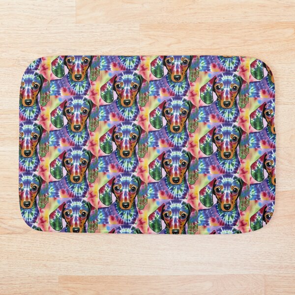 Item preview, Dachshund Art Tie Dye Print designed and sold by BeansHotTees.