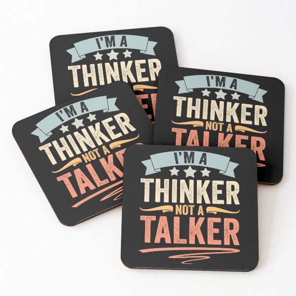Item preview, Retro Introverted Personality I Am A Thinker Not A Talker designed and sold by Nessshirts.