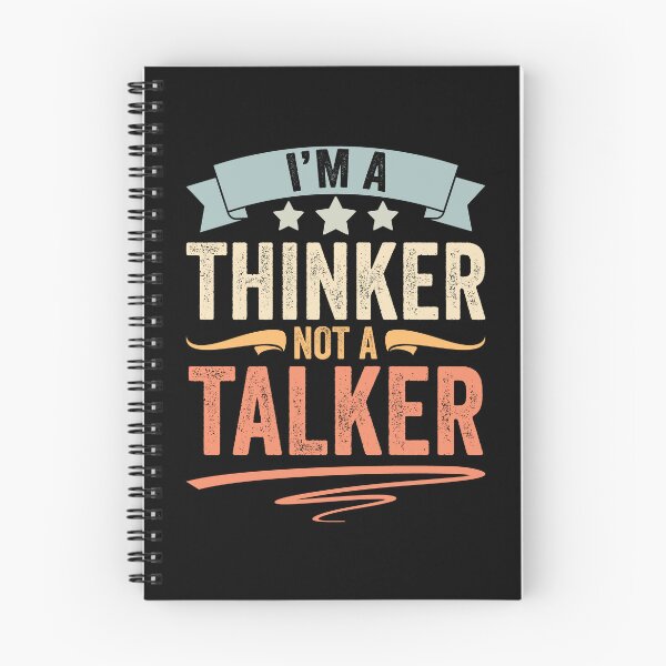 Item preview, Retro Introverted Personality I Am A Thinker Not A Talker designed and sold by Nessshirts.