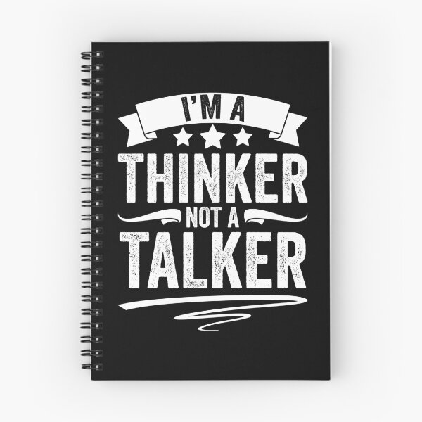 Item preview, Funny Introverted Personality I Am A Thinker Not A Talker designed and sold by Nessshirts.