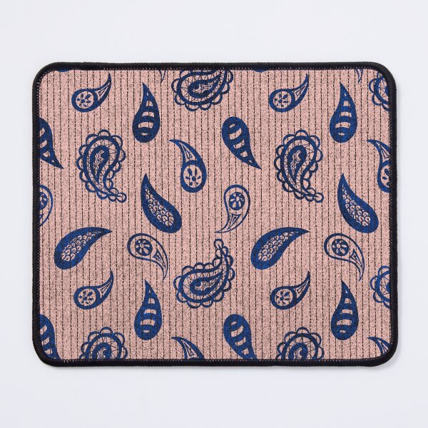 Item preview, Pink and Dark Blue Paisley Modern Pattern designed and sold by MadebyCRO.