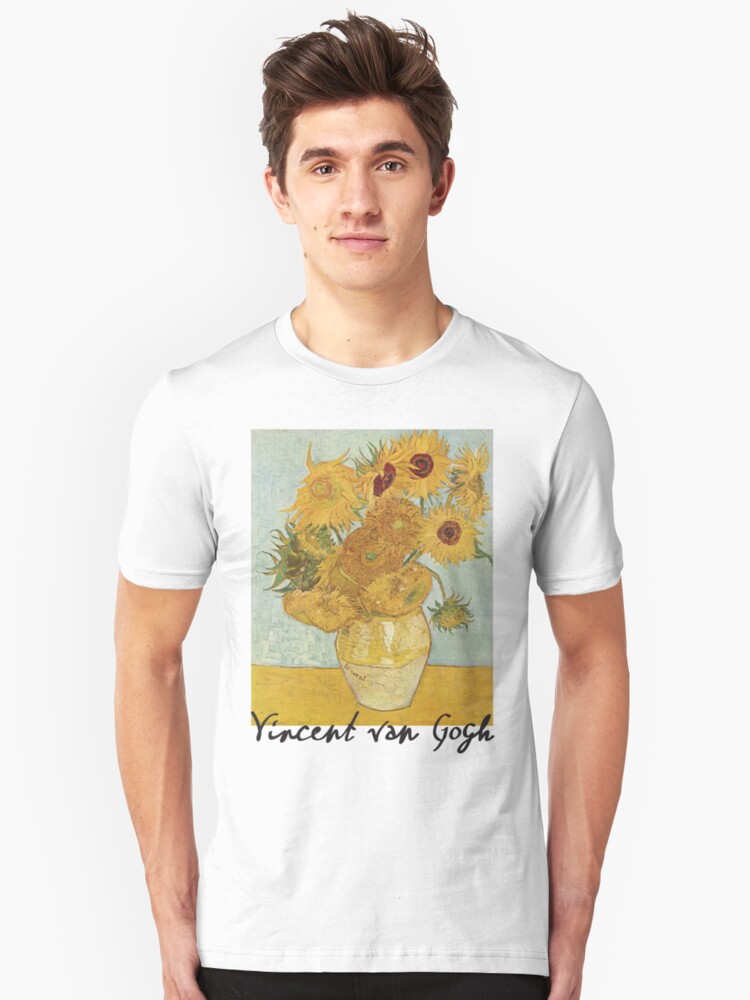 vincent van gogh sunflowers t shirt