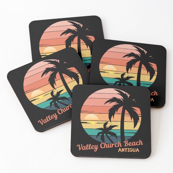 Item preview, Valley Church Beach, Antigua, Blissful Beach, Tropical Vintage Sunset, Beach Lifestyle designed and sold by Sun Sand & Sea Art.