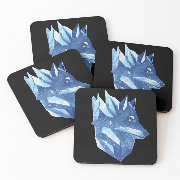 Item preview, Ice Gothic Geometric Mountain Wolf designed and sold by Goatonfire.