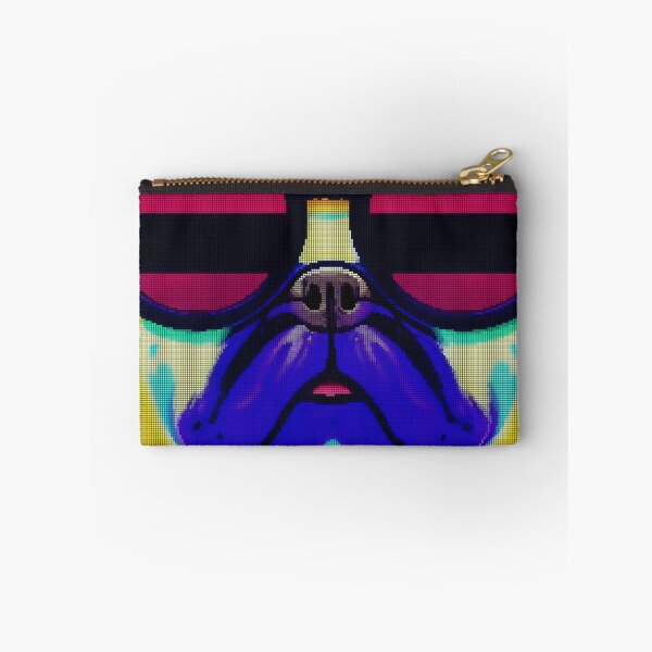 Item preview, Neon Colorful Abstract Pug 8-bit Pixel Art designed and sold by PixelDripped.
