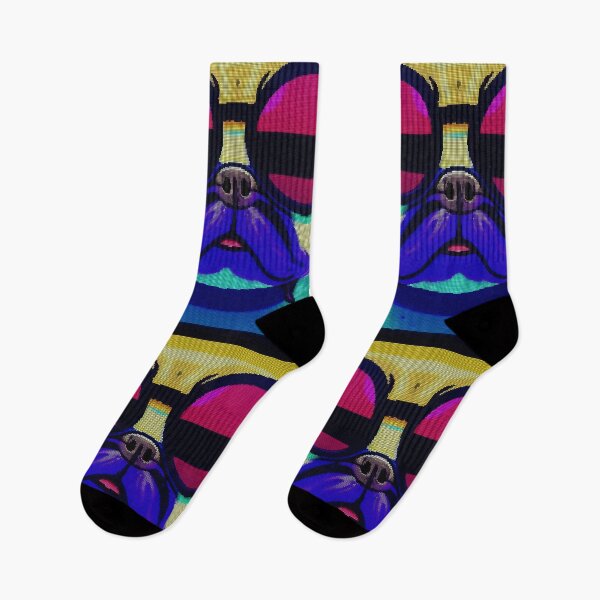 Item preview, Neon Colorful Abstract Pug 8-bit Pixel Art designed and sold by PixelDripped.