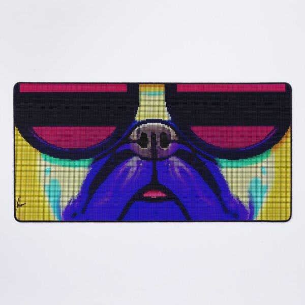 Item preview, Neon Colorful Abstract Pug 8-bit Pixel Art designed and sold by PixelDripped.
