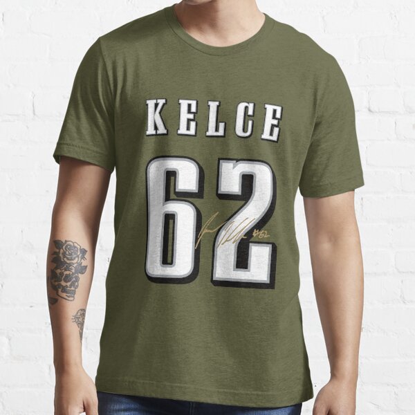 Gridiron Grip Jason Kelce #62 Philadelphia Football T-Shirt Cotton Jersey |