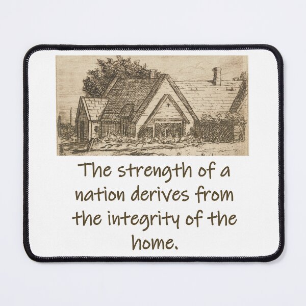 Item preview, The Strength Of A Nation - Home Quote  designed and sold by CrankyOldDude.